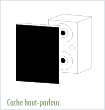 Cache haut-parleur